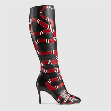 gucci snake skin boots|gucci snake boots for women.